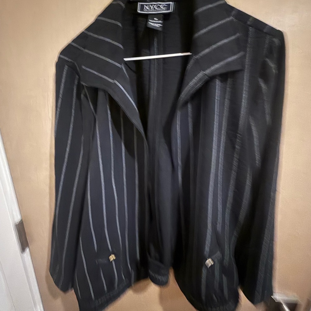 NYC Black Jacket with Gray Accents